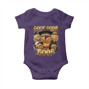 Funny Burnt Peanut Goop Baby Onesie - Bungulato 90s Bootleg Meme Infant Bodysuit TS14 Purple Print Your Wear