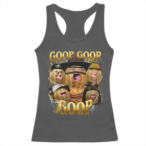 Funny Burnt Peanut Goop Racerback Tank Top Bungulato 90s Bootleg TS14 Dark Heather Print Your Wear