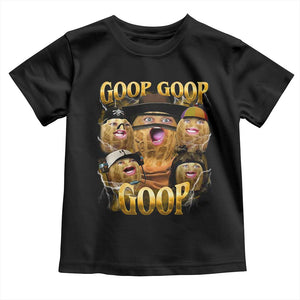 Funny Burnt Peanut Goop Toddler T Shirt - Bungulato 90s Bootleg Style Kids Tee TS14 Black Print Your Wear