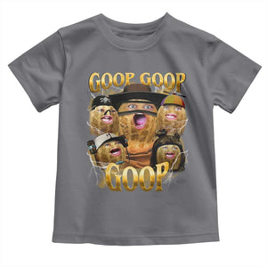 Funny Burnt Peanut Goop Toddler T Shirt - Bungulato 90s Bootleg Style Kids Tee TS14 Charcoal Print Your Wear
