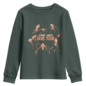 Marcus The Worm Meme Youth Sweatshirt Jumbo James Eras Tour TS14 Dark Forest Green Print Your Wear