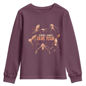 Marcus The Worm Meme Youth Sweatshirt Jumbo James Eras Tour TS14 Maroon Print Your Wear