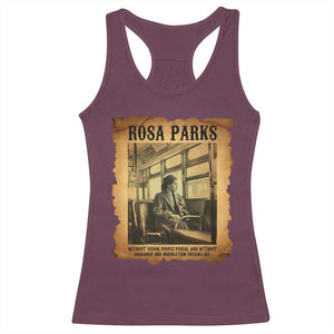 Rosa Parks Quote Racerback Tank Top Black Movement Protest TS14 Maroon Print Your Wear