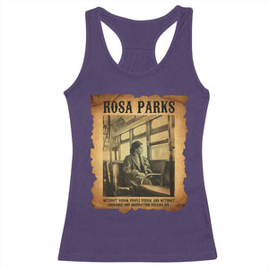 Rosa Parks Quote Racerback Tank Top Black Movement Protest TS14 Purple Print Your Wear
