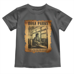 Rosa Parks Quote Toddler T Shirt Black Movement Protest TS14 Dark Heather Print Your Wear