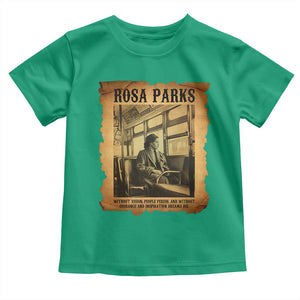 Rosa Parks Quote Toddler T Shirt Black Movement Protest TS14 Irish Green Print Your Wear