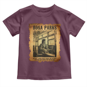 Rosa Parks Quote Toddler T Shirt Black Movement Protest TS14 Maroon Print Your Wear