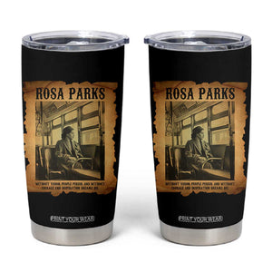 Rosa Parks Quote Tumbler Cup Black Movement Protest TS14 Black Print Your Wear