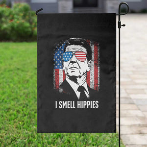 Ronald Reagan 4th of July America Flag Garden Flag I Smell Hippies TS14 Print Your Wear