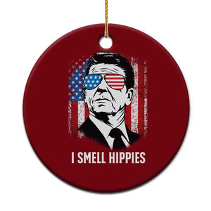 Ronald Reagan 4th of July America Flag Ceramic Ornament I Smell Hippies TS14 1pc Red Print Your Wear