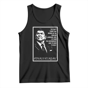Ronald Reagan Quote Tank Top American Flag US President TS14 Black Print Your Wear