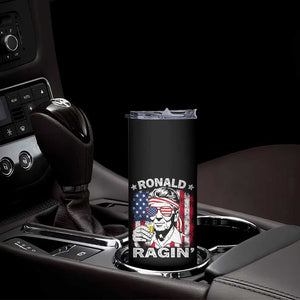Ronald Reagan Skinny Tumbler 4th of July America Flag Beer TS14 Print Your Wear