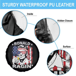 Ronald Reagan Spare Tire Cover 4th of July America Flag Beer TS14 Print Your Wear