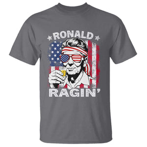 Ronald Reagan T Shirt 4th of July America Flag Beer TS14 Charcoal Print Your Wear