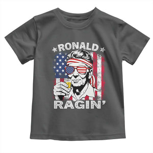 Ronald Reagan Toddler T Shirt 4th of July America Flag Beer TS14 Dark Heather Print Your Wear