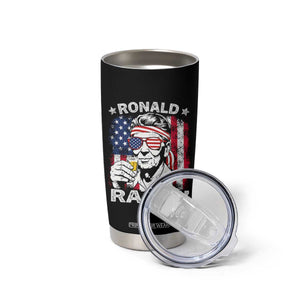Ronald Reagan Tumbler Cup 4th of July America Flag Beer TS14 Print Your Wear