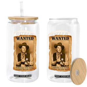 Ronald Reagan Cowboy Retro American President Glass Can Robbing The Poor GIving To Te Rich TS14 Print Your Wear