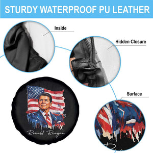 Ronald Reagan Patriotic American Flag President Spare Tire Cover TS14 Print Your Wear