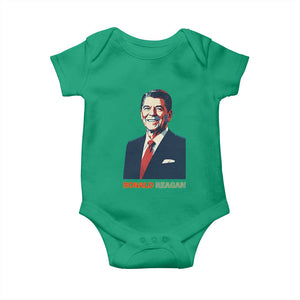 Ronald Reagan Baby Onesie American Flag US President TS14 Irish Green Print Your Wear