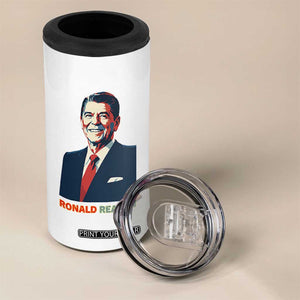 Ronald Reagan 4 in 1 Can Cooler Tumbler American Flag US President TS14 Print Your Wear