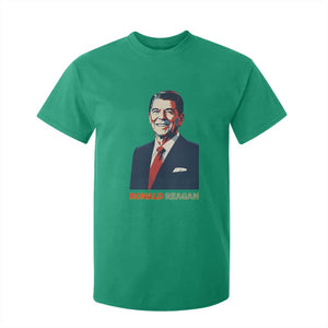Ronald Reagan T Shirt For Kid American Flag US President TS14 Irish Green Print Your Wear