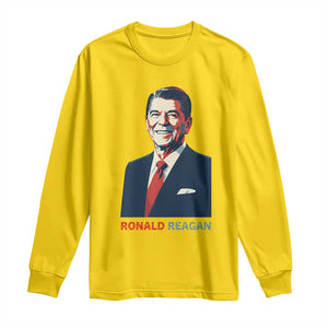 Ronald Reagan Long Sleeve Shirt American Flag US President TS14 Daisy Print Your Wear