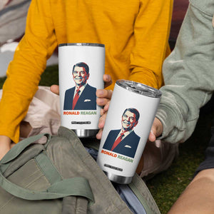 Ronald Reagan Tumbler Cup American Flag US President TS14 Print Your Wear