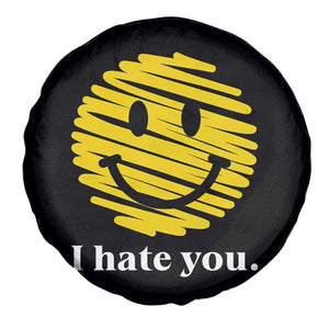 I Hate You Smile Face Meme Spare Tire Cover Viral Sarcastic Humor TS14 Print Your Wear