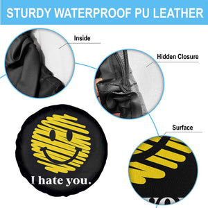 I Hate You Smile Face Meme Spare Tire Cover Viral Sarcastic Humor TS14 Print Your Wear