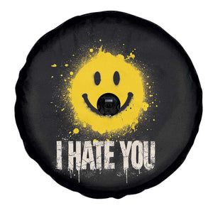 I Hate You Smile Face Spare Tire Cover Funny Sarcastic Meme TS14 Print Your Wear