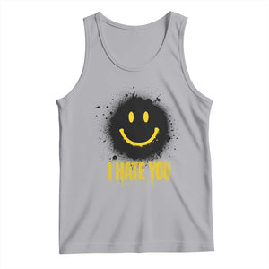 I Hate You Tank Top Funny Smile Face Emoticon Meme TS14 Athletic Heather Print Your Wear
