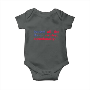 Heated All The Time Rivalry Occasionally Baby Onesie Funny Quote Humor TS14 Dark Heather Print Your Wear