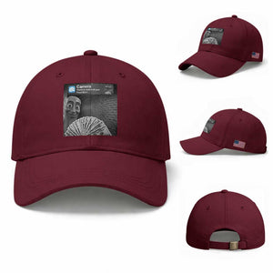 There is Motion at Your Front Door Baseball Cap Tung Tung Tung Sahur Italian Brainrot Meme TS14 Baseball Cap Universal Fit Maroon Print Your Wear