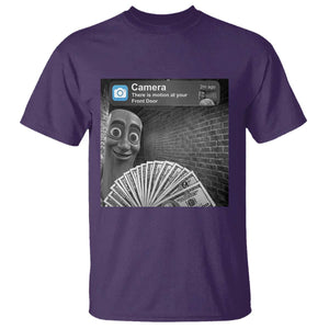 There is Motion at Your Front Door T Shirt Tung Tung Tung Sahur Italian Brainrot Meme TS14 Purple Print Your Wear