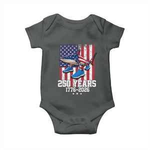 250th America Anniversary Baby Onesie Tralalero Tralala Italian Brainrot 4th of July Meme