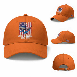 250th America Anniversary Baseball Cap Tralalero Tralala Italian Brainrot 4th of July Meme