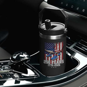 250th America Anniversary Flip Straw Tumbler Tralalero Tralala Italian Brainrot 4th of July Meme