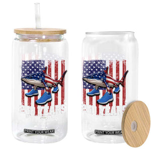 250th America Anniversary Glass Can Tralalero Tralala Italian Brainrot 4th of July Meme
