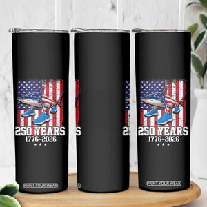 250th America Anniversary Skinny Tumbler Tralalero Tralala Italian Brainrot 4th of July Meme