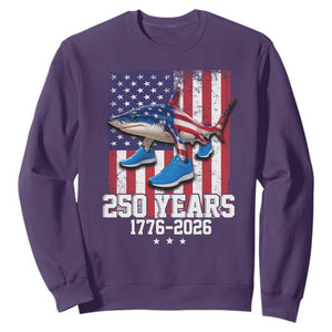 250th America Anniversary Sweatshirt Tralalero Tralala Italian Brainrot 4th of July Meme