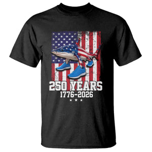 250th America Anniversary T Shirt Tralalero Tralala Italian Brainrot 4th of July Meme