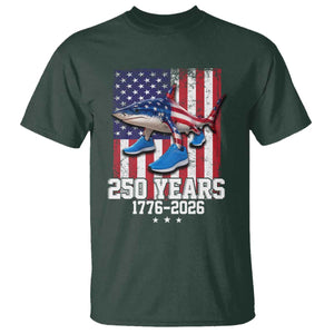 250th America Anniversary T Shirt Tralalero Tralala Italian Brainrot 4th of July Meme