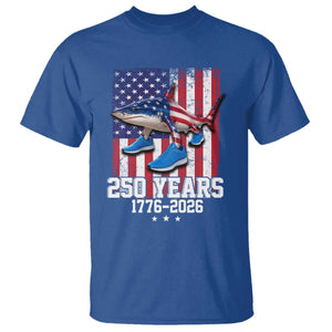 250th America Anniversary T Shirt Tralalero Tralala Italian Brainrot 4th of July Meme