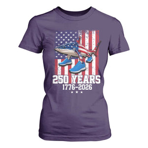 250th America Anniversary T Shirt For Women Tralalero Tralala Italian Brainrot 4th of July Meme