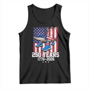 250th America Anniversary Tank Top Tralalero Tralala Italian Brainrot 4th of July Meme