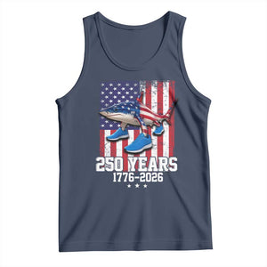 250th America Anniversary Tank Top Tralalero Tralala Italian Brainrot 4th of July Meme