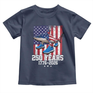 250th America Anniversary Toddler T Shirt Tralalero Tralala Italian Brainrot 4th of July Meme