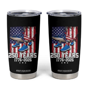250th America Anniversary Tumbler Cup Tralalero Tralala Italian Brainrot 4th of July Meme