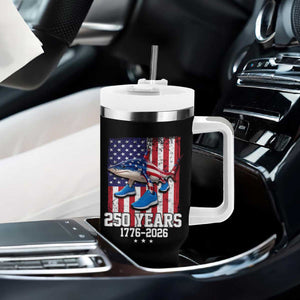 250th America Anniversary Tumbler With Handle Tralalero Tralala Italian Brainrot 4th of July Meme