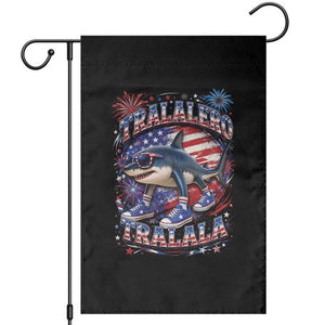 Tralalero Tralala Shark Italian Brainrot 4th Of July Meme Garden Flag TS14 Black Print Your Wear